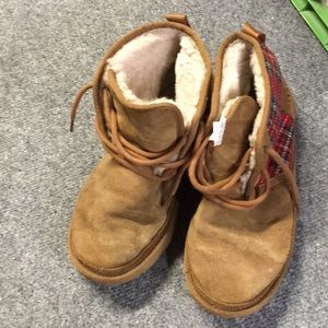 UGG Neumel II Tartan Chestnut Plaid Size 6